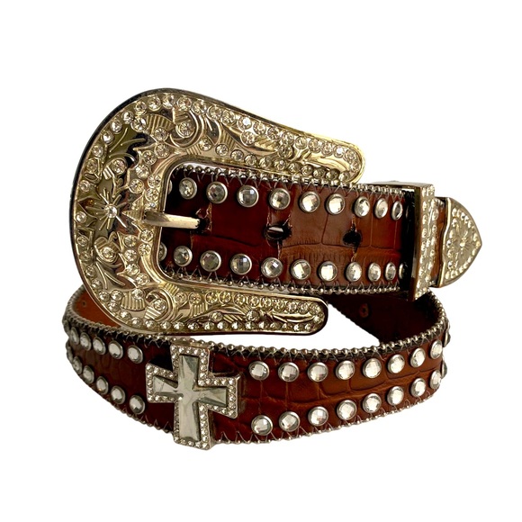 Blazin Roxx Accessories Blazin Roxx Rhinestone Cross Belt Cowgirl